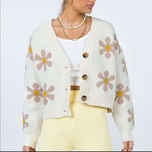 Princess Polly Petal Cardigan Brown
